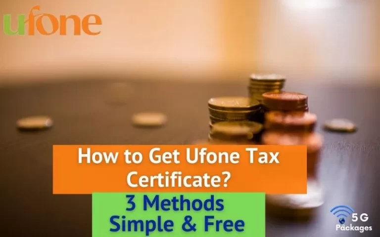Ufone Tax Certificate 2024
