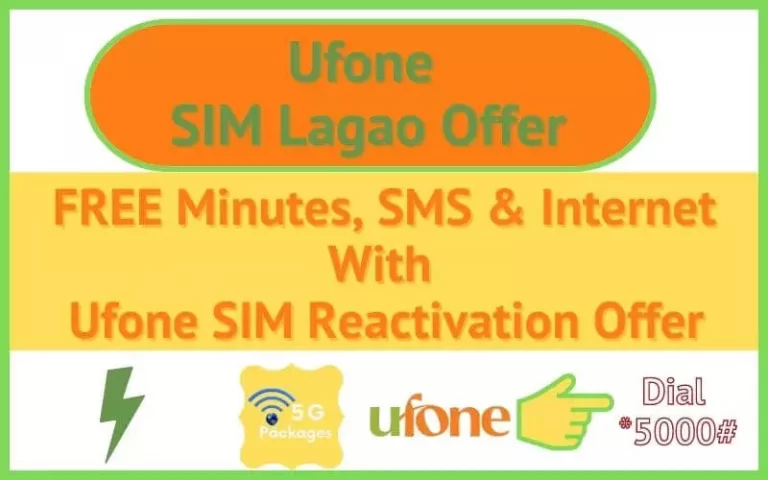 Ufone SIM Lagao Offer September 2023