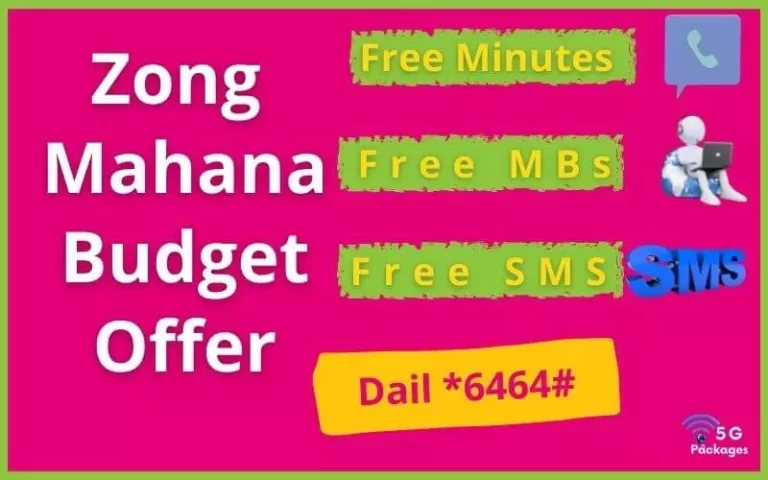 Zong Monthly Budget Offer 2023