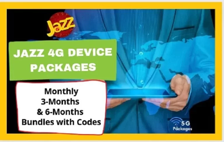 Jazz 4G WiFi Device Packages 2023 | Monthly 3-Months & 6-Months Bundles