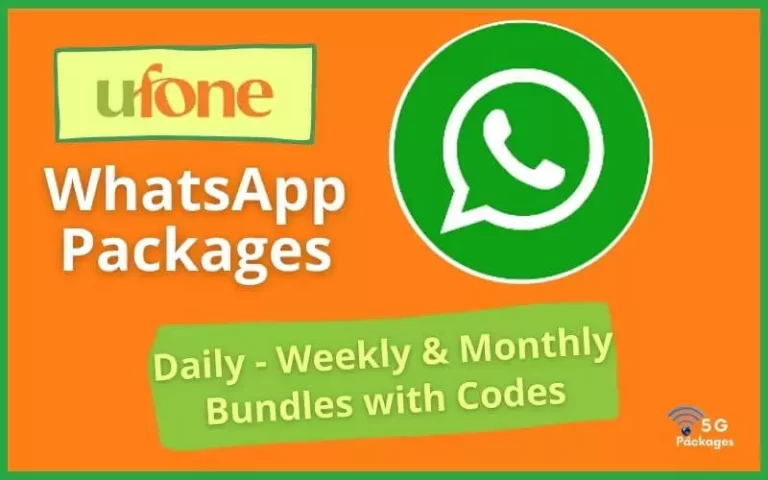 Ufone WhatsApp Packages 2023 | Latest Daily – Weekly & Monthly Bundles